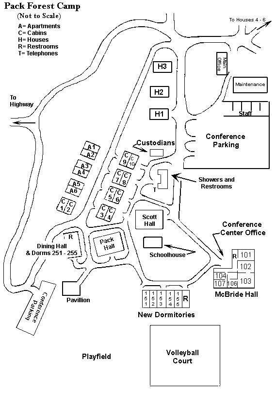 Pack Forest Conference Center Map